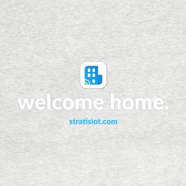 Welcome Home White Logo by STRATIS IoT